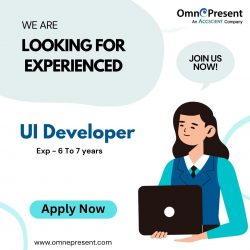 Looking For Experienced / Senior UI Developer