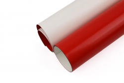 PVC Coated Fabric for Wedding Tent Red and White 750g 1000D23x23