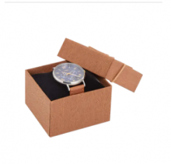 Brown gift boxes for watches with pillow cushion jewelry gift boxes for bracelets