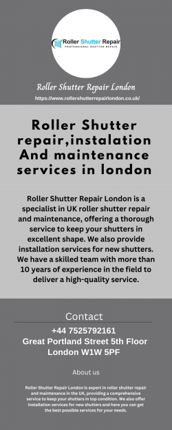 Roller Shutter Repair London