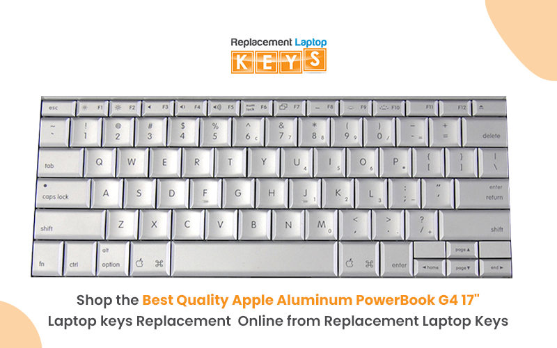 Shop the Best Quality Apple Aluminum PowerBook G4 17″ Laptop keys Replacement Online from ...