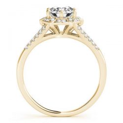 Antique Style Diamond Engagement Ring