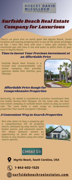 Surfside Beach Real Estate Is The Best Real Estate Company