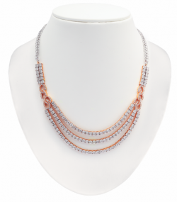 THREE LAYERED DIAMOND NECKLACE