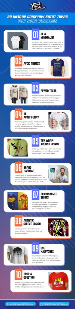 22 unique Company Shirt Ideas For Your Business