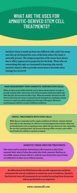 What are The User For Amniotic- Derived Stem Cell Treatment?