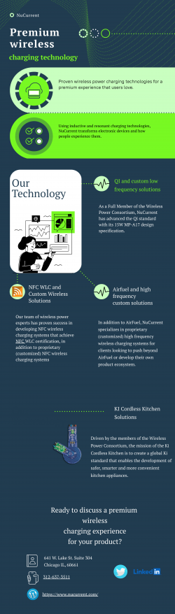 NuCurrent wireless power technology Infographic