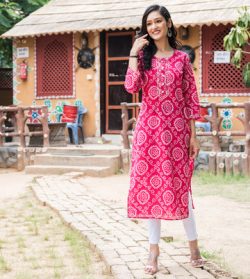 Shop Floral Anarkali Kurta at the Discounted Price