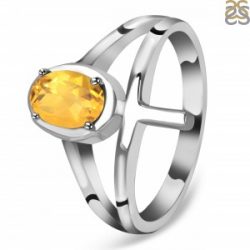 Stunning Citrine Holy Cross Ring