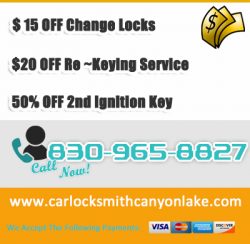 Car Locksmith Canyon Lake TX 