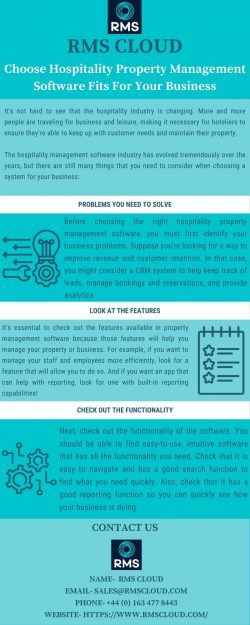 Choose Hospitality Property Management Software Fits For Your Business