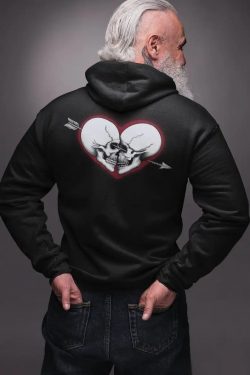 skull zip up hoodie, Til Death Graphic Zip Up Hoodie $29.95