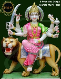 5 Feet Maa Durga Marble Murti Price