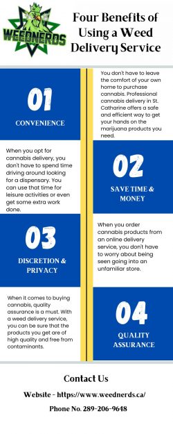 Four Benefits of Using a Weed Delivery Service