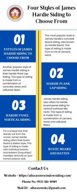 Four Styles of James Hardie Siding to Choose From