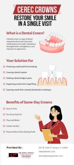 Get Quality Dental Crown Treatment at Tampa Smiles from our Dental Crowns Dentist in Tampa, FL