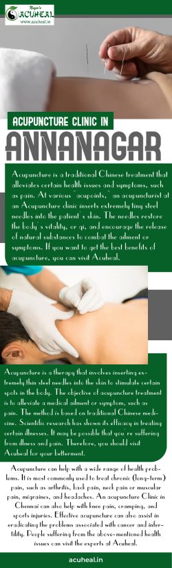 Get The Best Acupuncture Treatment for You – Visit Acuheal