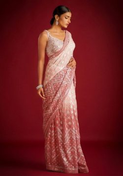 Shop Online Party Wear Georgette Designer Silk Saree