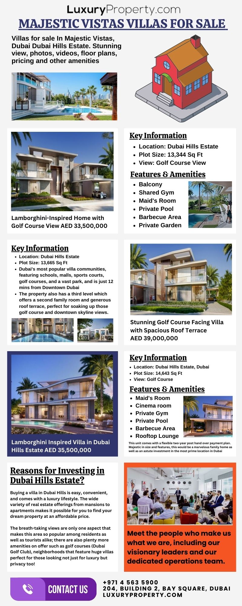 Villas For Sale Majestic Vistas Dubai Hills – LuxuryProperty.com