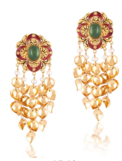 Pair Of Peepal Patti Earings