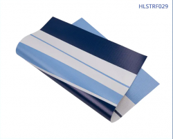 Factory Colorful Stripes Polyester Fabric PVC Striped Tarpaulin 500DX500D 18X12 500G