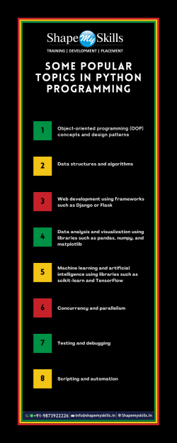 Enhance Your Knowledge with Python Training in Noida