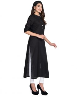 Buy Latest Desing Black Straight Kurti at Swasti Clothing