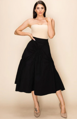 Shop Ruched Maxi Skirt |Grifflin Paris