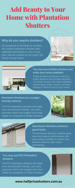 Add Beauty to Your Home with Plantation Shutters