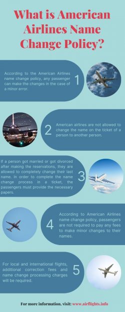 What is the American Airlines Name Change Policy?