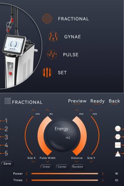 CO2 fractional laser treatment cosmetic effects