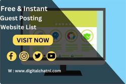 Free & Instant Guest Posting Website In 2022 | Regular Update Of Guest Posting Sites With Access