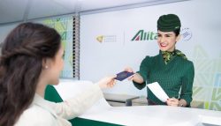 How do i talk to a live person at alitalia airlines?