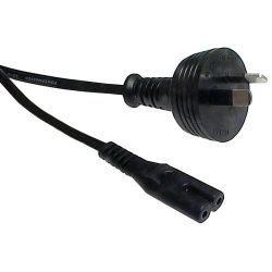 1.8M IEC C7 POWER CABLE FEMALE SOCKET TO 240V MAINS PLUG