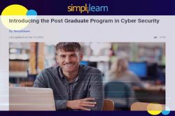 Simplilearn Post Graduate Program in Cyber Security | Analytics Jobs Reviews