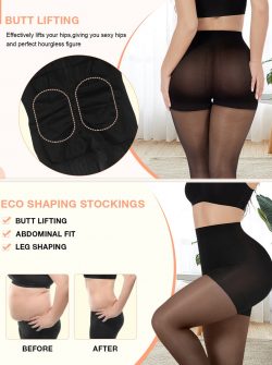 Wholesale Eco-friendly Shaping Stockings Elastic-free Fabric Leg Trim