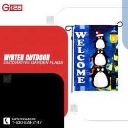 Winter Outdoor Decorative Garden Flags