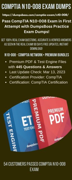 CompTIA N10-008 Tests vce pdf – Dumpsboss