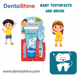 Baby Toothpaste And Brush | Dento Shine