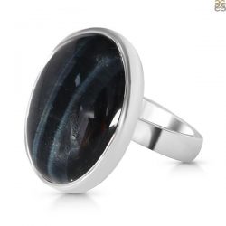 Blue Tiger Eye Ring