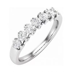 Studded Round Diamonds Anniversary Band for Women