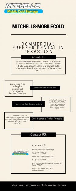Mitchells-Mobilecold – Best for Commercial Freezer Rental in Texas USA