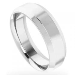 Stylish Finish Flat Men’s Wedding Band