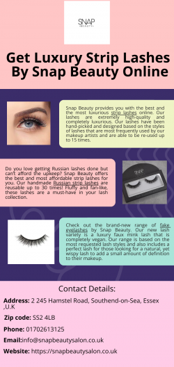 Buy High Quality And Reusable Strip Lashes Online