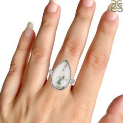 Genuine Handmade 925 Sterling Silver green Tourmaline Quartz Jewelry.