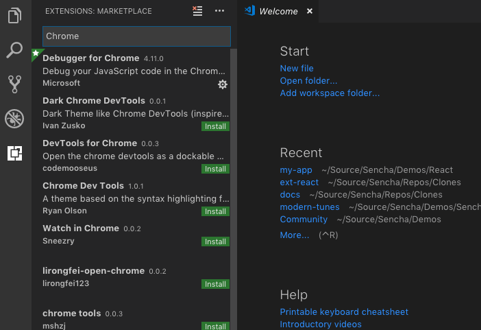 React Debugger VScode | Sencha