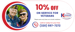 10% Off On Service For Veterans