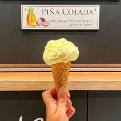 PINA COLADA SORBET at Rivareno Gelato