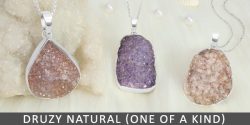 Buy Genuine Unique Sterling Silver druzy rings