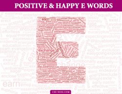 170+ Positive Words That Start With E – Cool E Words (Sorted By Letter Count)